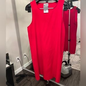 Everly scalloped hem dress